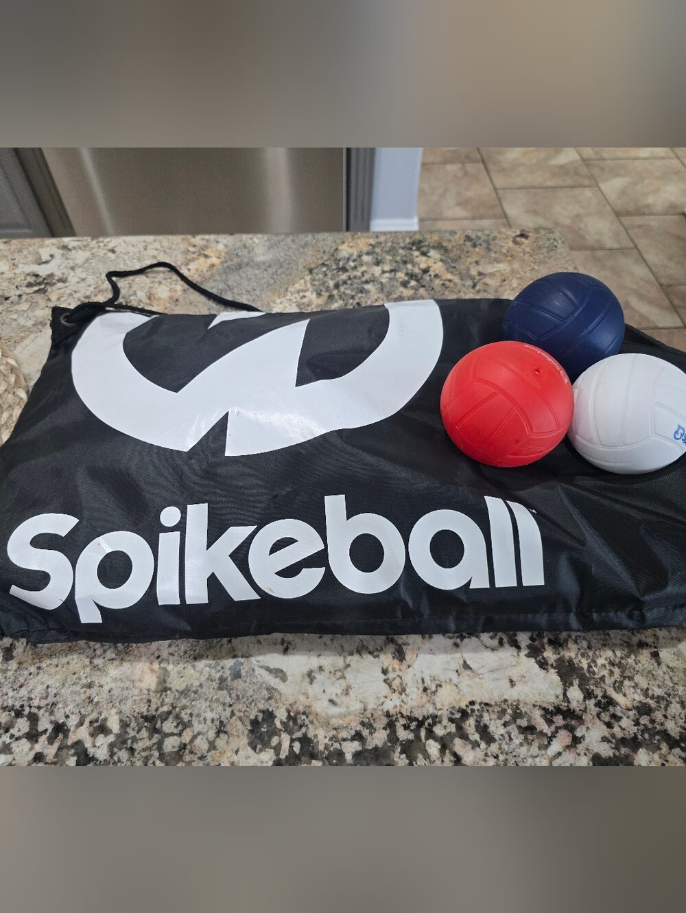 SPIJEBALL SET 3-Ball Set with Carry Bag - Red, Blue, White